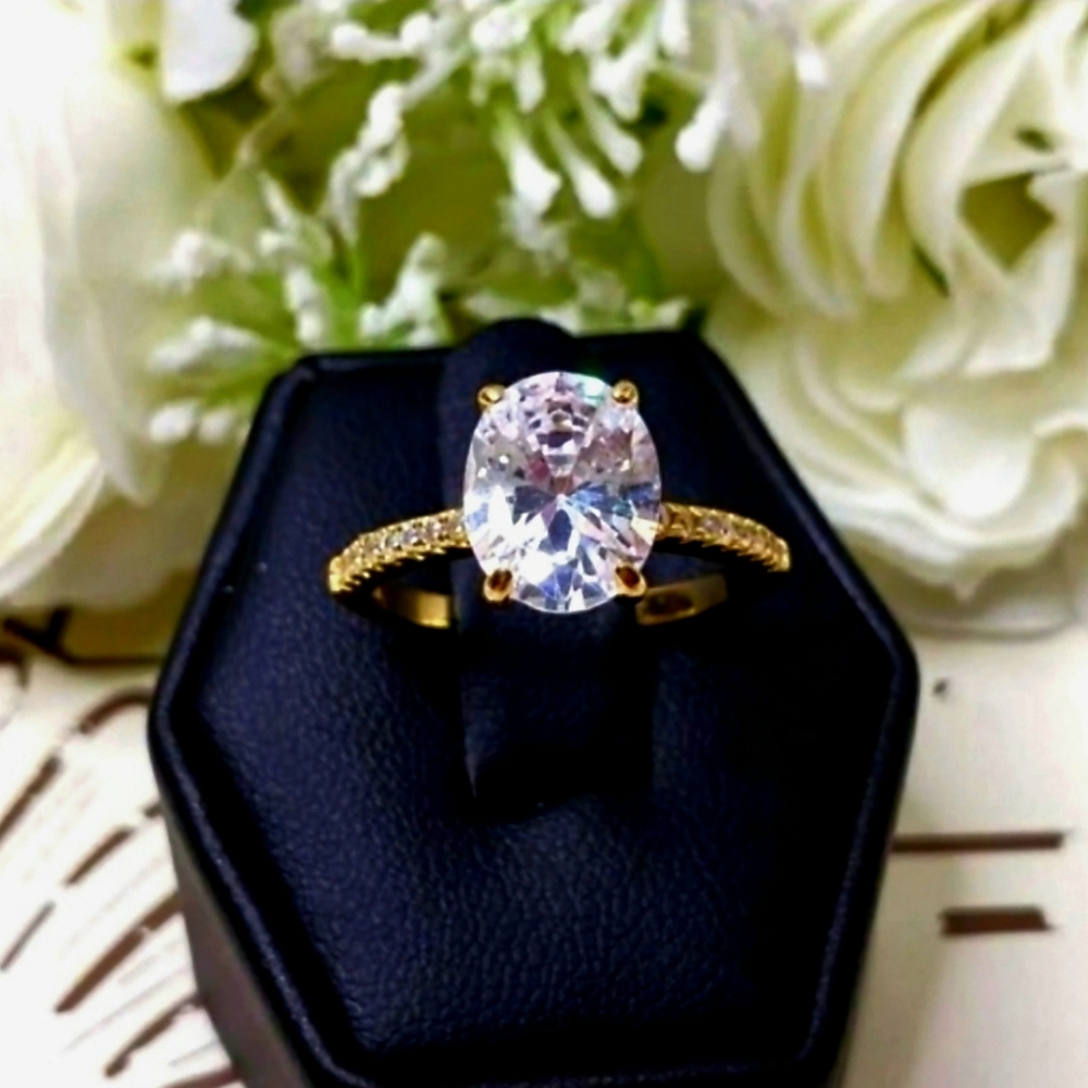 🥰 AMBER ENGAGEMENT RING - Picture 8 of 8